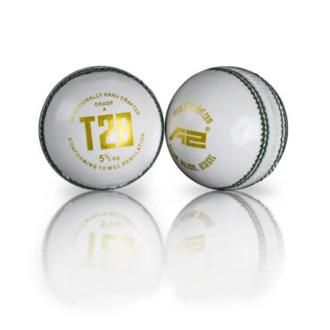 A2 T20 Cricket Balls - White (Pack of 6 balls)