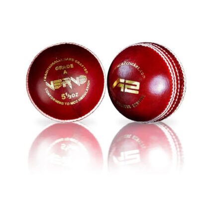 A2 Verve Cricket Balls - Red (Pack of 6 balls)
