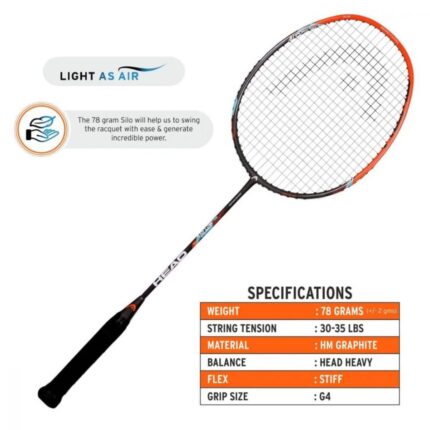 Head Airflow 2500 Badminton Racquet (Strung) (1)
