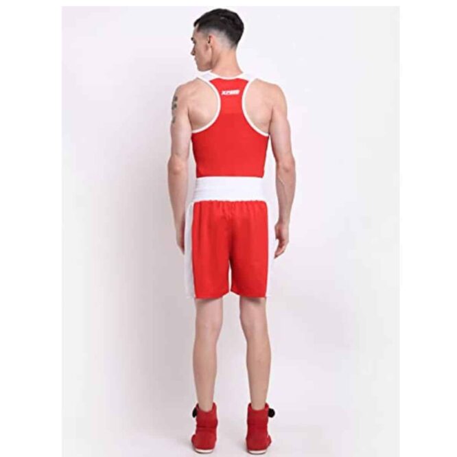 Xpeed XP713 Boxing Shorts & Vest Knitted (Red) p1