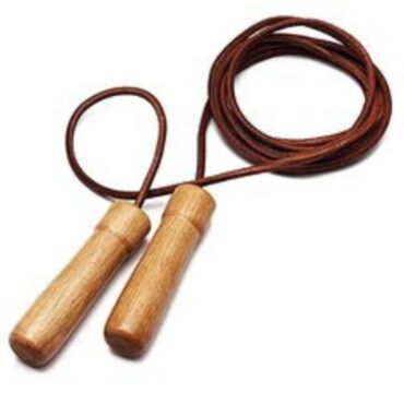 Xpeed XP808 Leather Skipping Rope With Wooden Handles