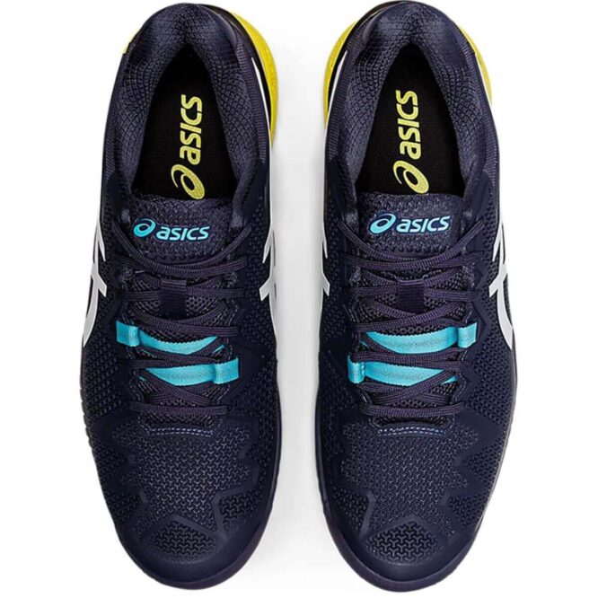 Asics Gel Resolution 8 Tennis Shoes (Indigo Fog & White) P2