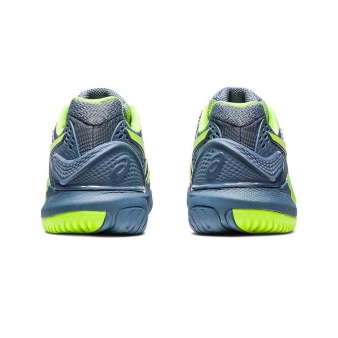 Asics Gel-Resolution 9 Tennis Shoes (Steel Blue/Hazard Green) P2
