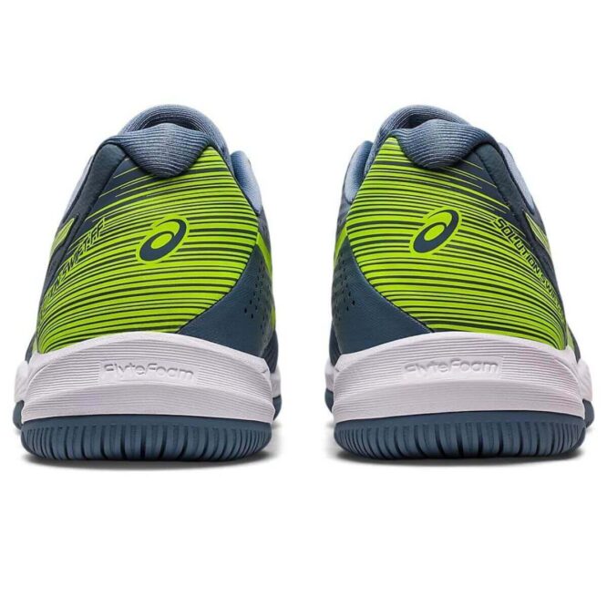 Asics Solution Swift FF Tennis Shoes (Steel Blue/Hazard Green) P4