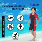 Rovars Boys Poly Spandex Multipurpose Wear for Swimming (Red) (3)