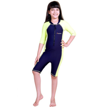 Rovars Girls's Poly Spandex Multipurpose Wear-Yellow (2)