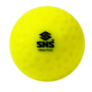 SNS Practice Dimple Hockey Balls-Box of 6 -yellow