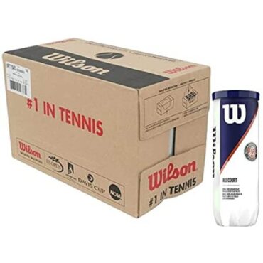 WILSON Roland Garros All Tennis Ball (Pack of 24 Can - 72 Balls) (1)