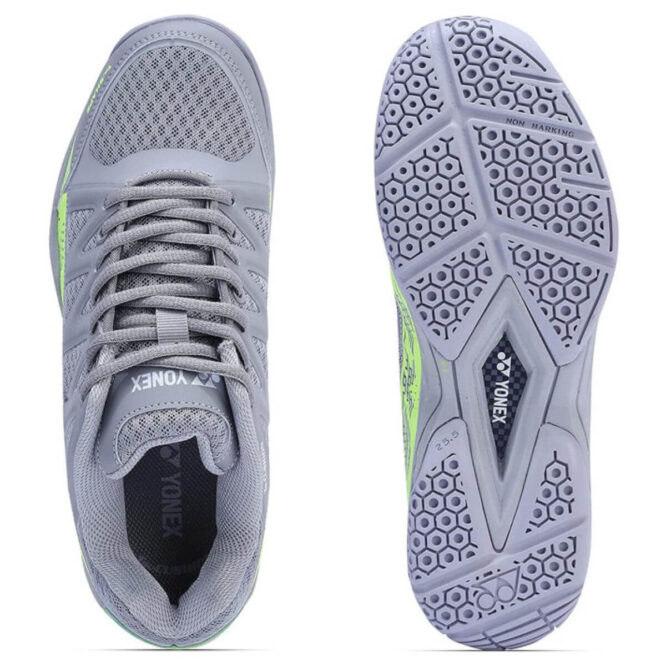 Yonex Skill Men's Badminton Shoes (Space GreyNeon Volt) (1)