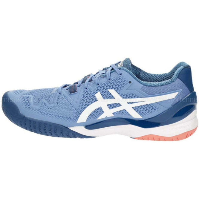 Asics Gel-Resolution 8 Tennis Shoes (Blue Harmony / White) p1