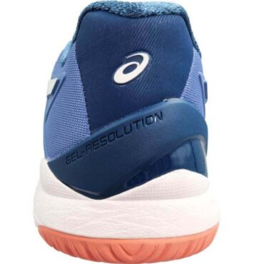 Asics Gel-Resolution 8 Tennis Shoes (Blue Harmony / White) p4