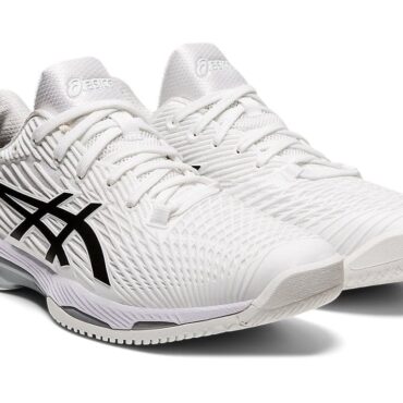 Asics Solution Speed Ff 2 Tennis Shoes (WHITE/BLACK) p4