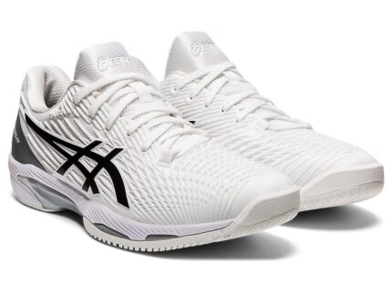 Asics Solution Speed Ff 2 Tennis Shoes (WHITE/BLACK) p4