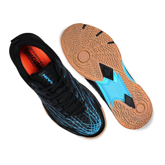 Nivia Powerstrike 3.0 Badminton Shoes (Blue) (1)