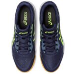Asics Upcourt 5 Badminton Shoes (Midnight/Hazard Green) [3