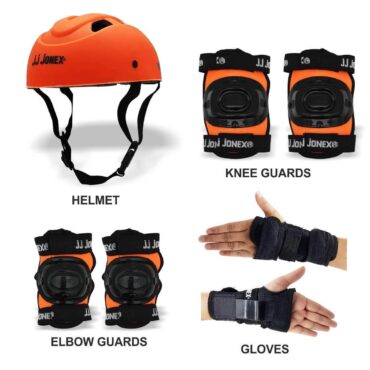 JONEX Protective Skating Guard Kit (JONEX Protective Skating Guard Kit (Orange) (3)Orange) (3)