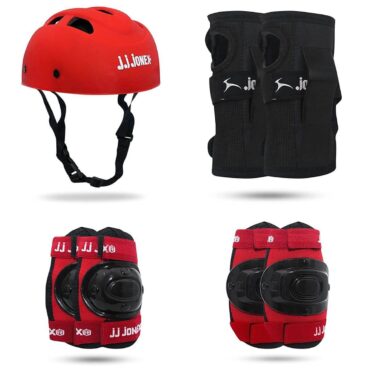 JONEX Protective Skating Guard Kit (Red-Small) (1)