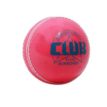 SS Club Cricket Leather Ball -Pink (Pack of 12) (1)