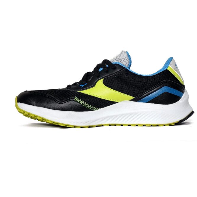Sega Breeze Run JoggingMultipurpose Shoes (BlackLime) (1)