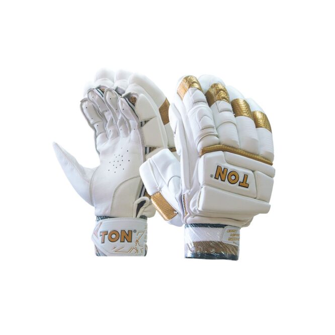 Ton Gold Edition Cricket Batting Gloves (2)