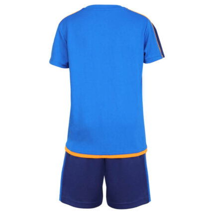 Yonex 1593 Round Neck T-Shirt and Short set for Junior (Princess Blue) (4)