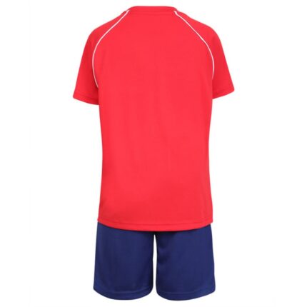 Yonex 1594 Round Neck T-Shirt and Short set for Junior (HighRisk Red) (3)