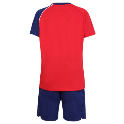 Yonex 1595 Round Neck T-Shirt and Short set for Junior (HighRisk Red) (3)