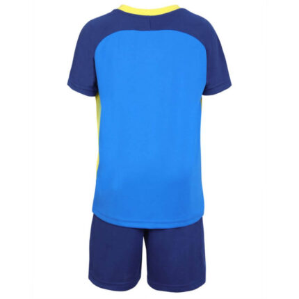 Yonex 1597 Round Neck T-Shirt and Short Set for Junior (Princess Blue) (1)