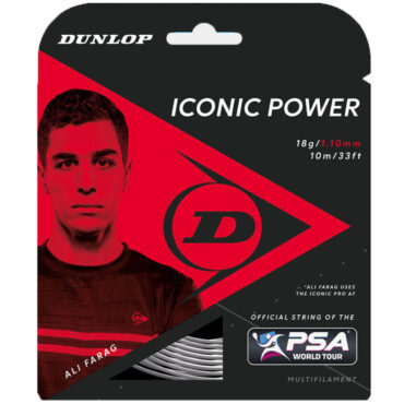 Dunlop Iconic Pro AF 18G Squash String Set (10M)