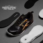 Hundred RAZE Unisex Badminton Shoes (BlackGold) (5)