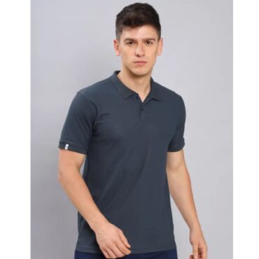 Technosport Polo Neck Half Sleeve T-Shirt -OR 51- Carbon (2)