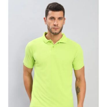 Technosport Polo Neck Half Sleeve T-Shirt -OR 51- LIME