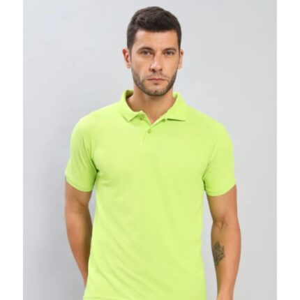 Technosport Polo Neck Half Sleeve T-Shirt -OR 51- LIME (2)