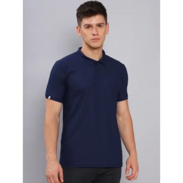 Technosport Polo Neck Half Sleeve T-Shirt -OR 51- Navy
