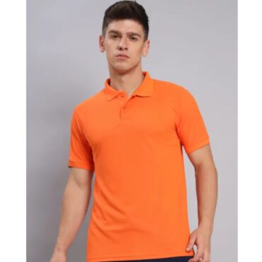 Technosport Polo Neck Half Sleeve T-Shirt -OR 51- ORANGE