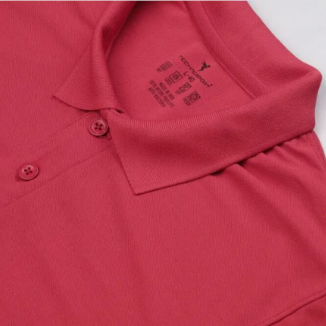 Technosport Polo Neck Half Sleeve T-Shirt -OR 51- Red (1)