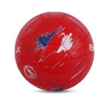 Vector X England Machine Stitched Embose PVC Football (Red, Size-5) (1)