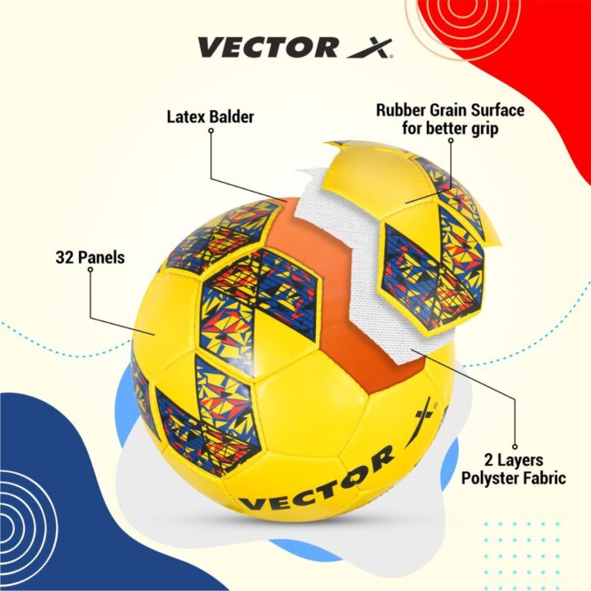 Vector X Roma Football (White-Red-Black, Size-5) (1)