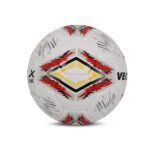 Vector X Sonic PU Hand Stitched Football (White-Red, Size-5) (2)