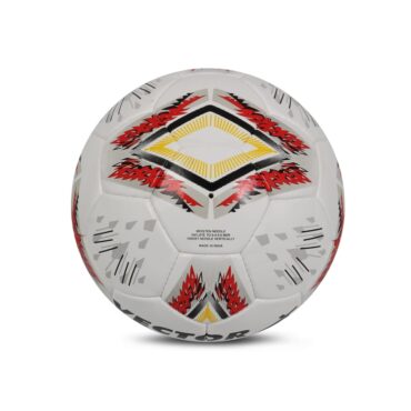 Vector X Sonic PU Hand Stitched Football (White-Red, Size-5) (3)