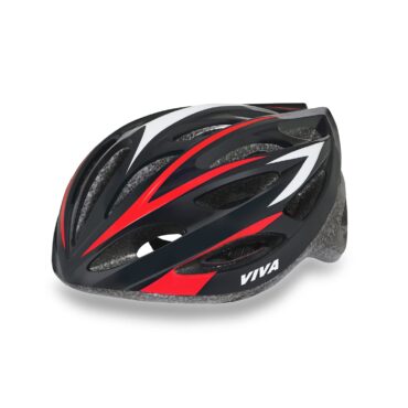 Viva AY-21-L Adjustable CyclingSkating Helmet (BLACK-RED)