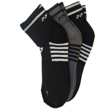 Yonex 3 IN 1 Ankle Socks (BLACK-GREY-NAVY)