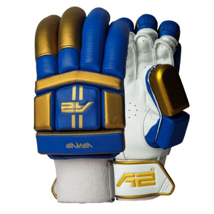 A2 Cricket Cricket Batting Gloves -Gold & Blue