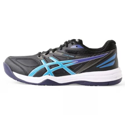 Asics Court Slide 2 Tennis Shoes (BlackElectric Blue) (2)