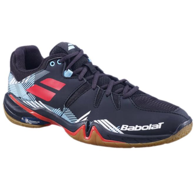 Babolat Shadow Spirit Men Badminton Indoor Shoes ( Black/Tomato Red)