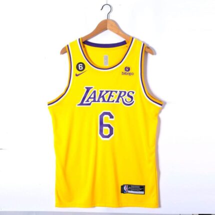 Basketball Los Angeles Lakers Kobe Bryant Away Jersey (Fans Wear)-Yellow p1
