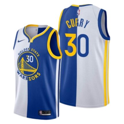 Basketball Steph Curry Jerseys (Fans Wear)-Blue/White