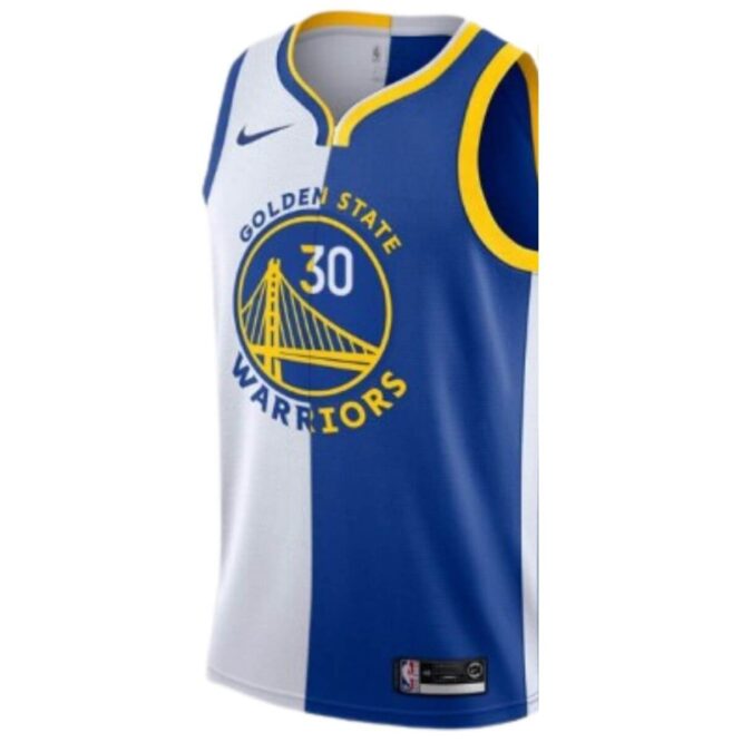Basketball Steph Curry Jerseys (Fans Wear)-Blue/White p2