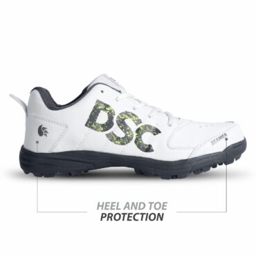 DSC Beamer Cricket Shoes (Grey-White) (2)
