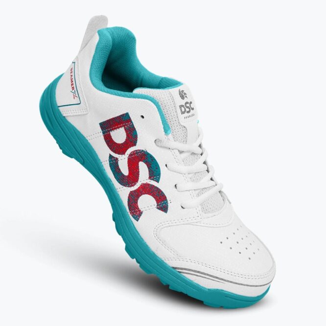 DSC Beamer X Cricket Shoes (CyanWhite) (2)